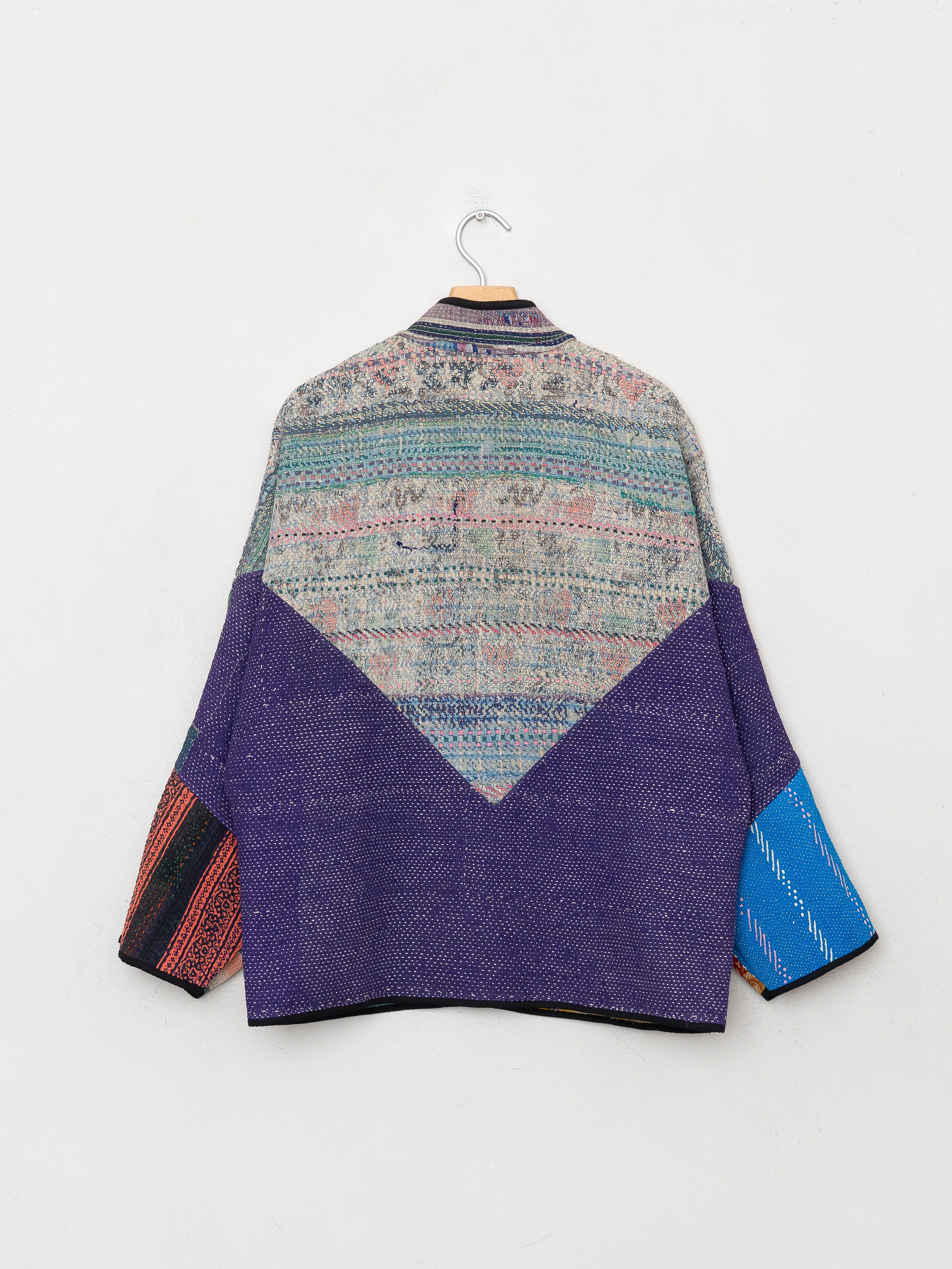 The Ladhiya Quilted Patchwork Kantha Jacket