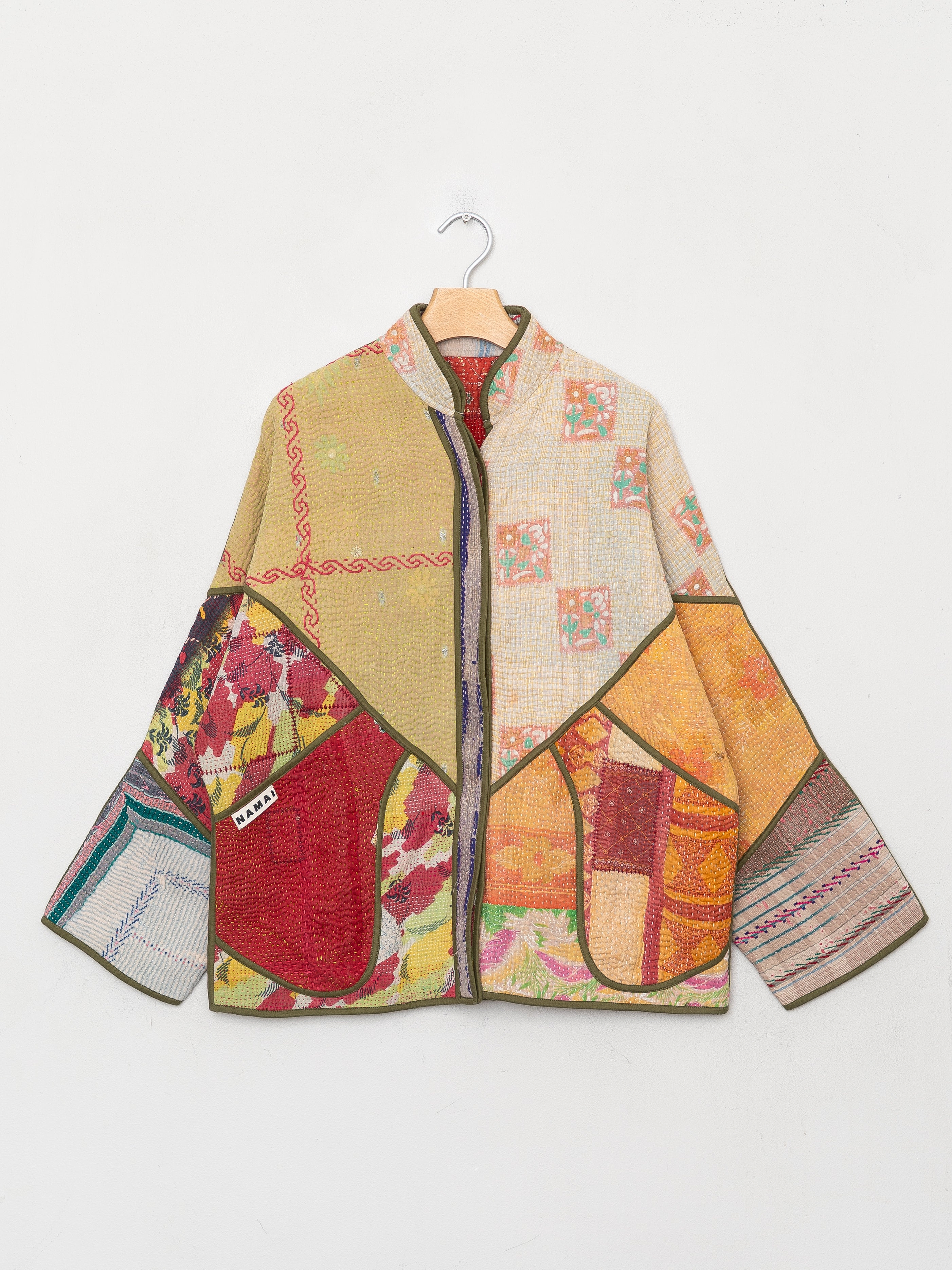 The Ladhiya Quilted Patchwork Kantha Jacket