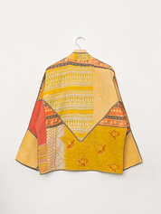 The Ladhiya Quilted Patchwork Kantha Jacket
