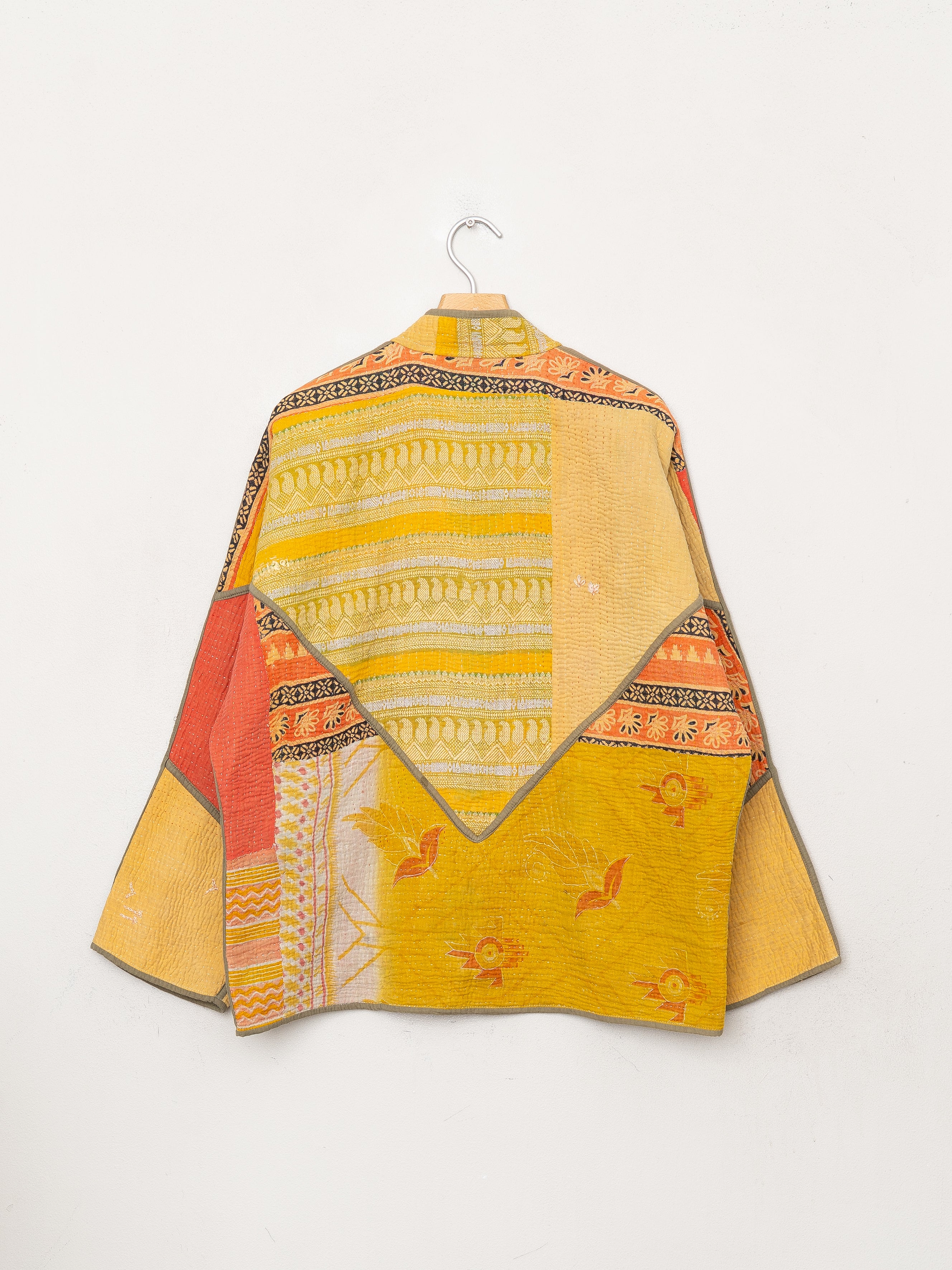 The Ladhiya Quilted Patchwork Kantha Jacket