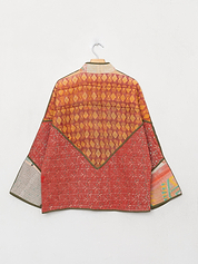 The Ladhiya Quilted Patchwork Kantha Jacket