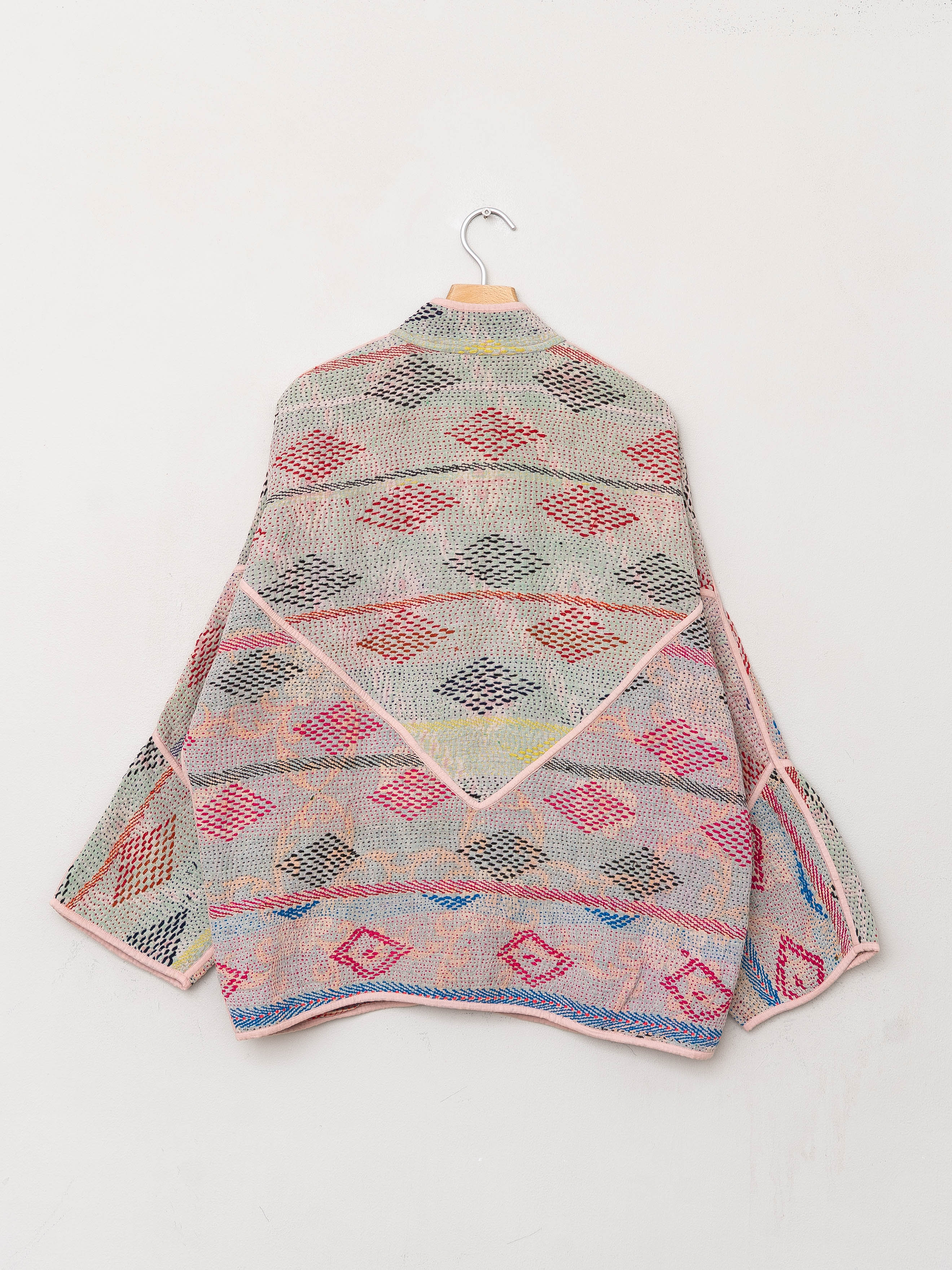 The Ladhiya Quilted Patchwork Kantha Jacket