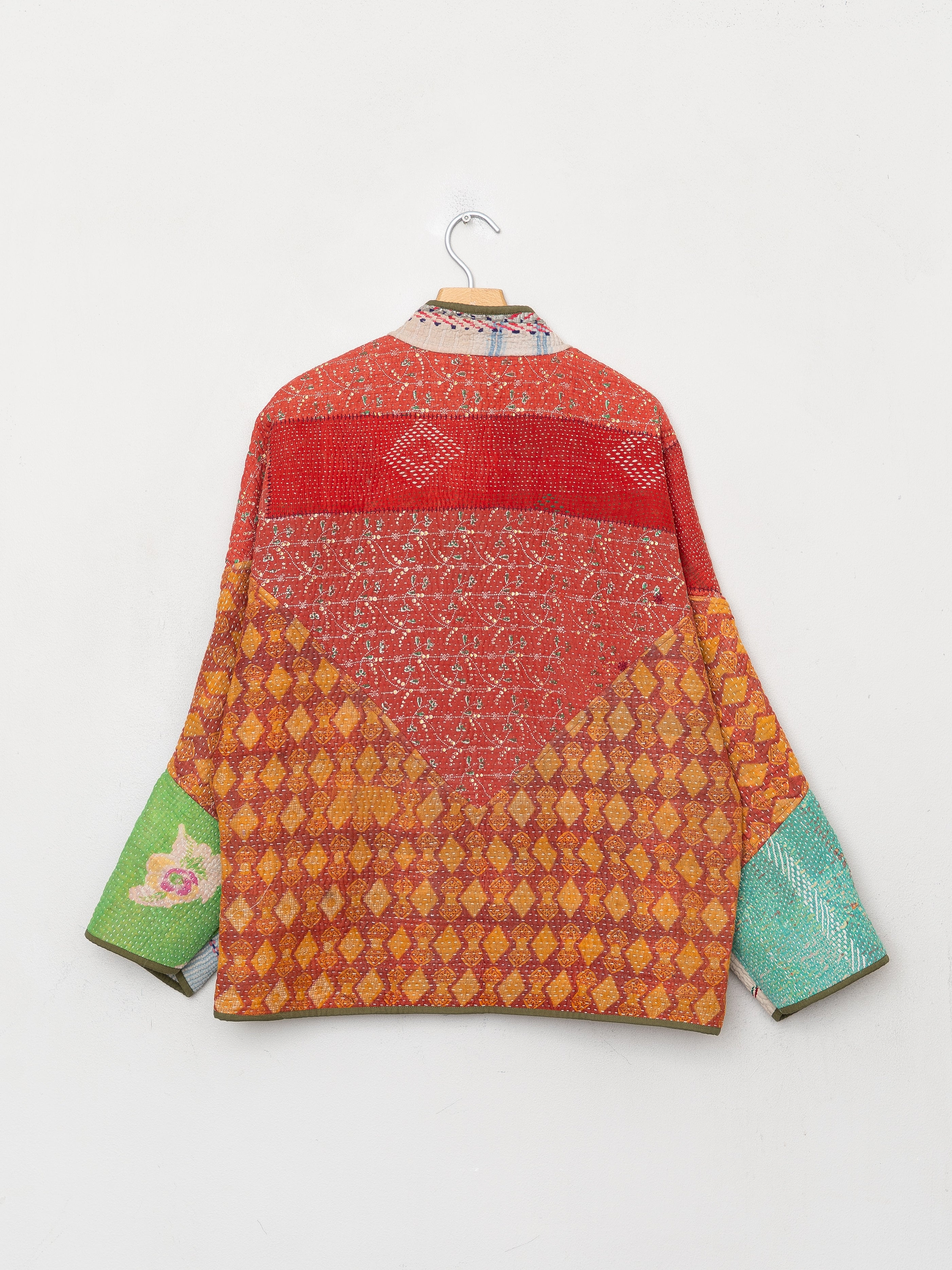 The Ladhiya Quilted Patchwork Kantha Jacket