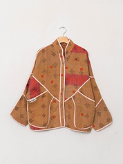 The Ladhiya Quilted Patchwork Kantha Jacket