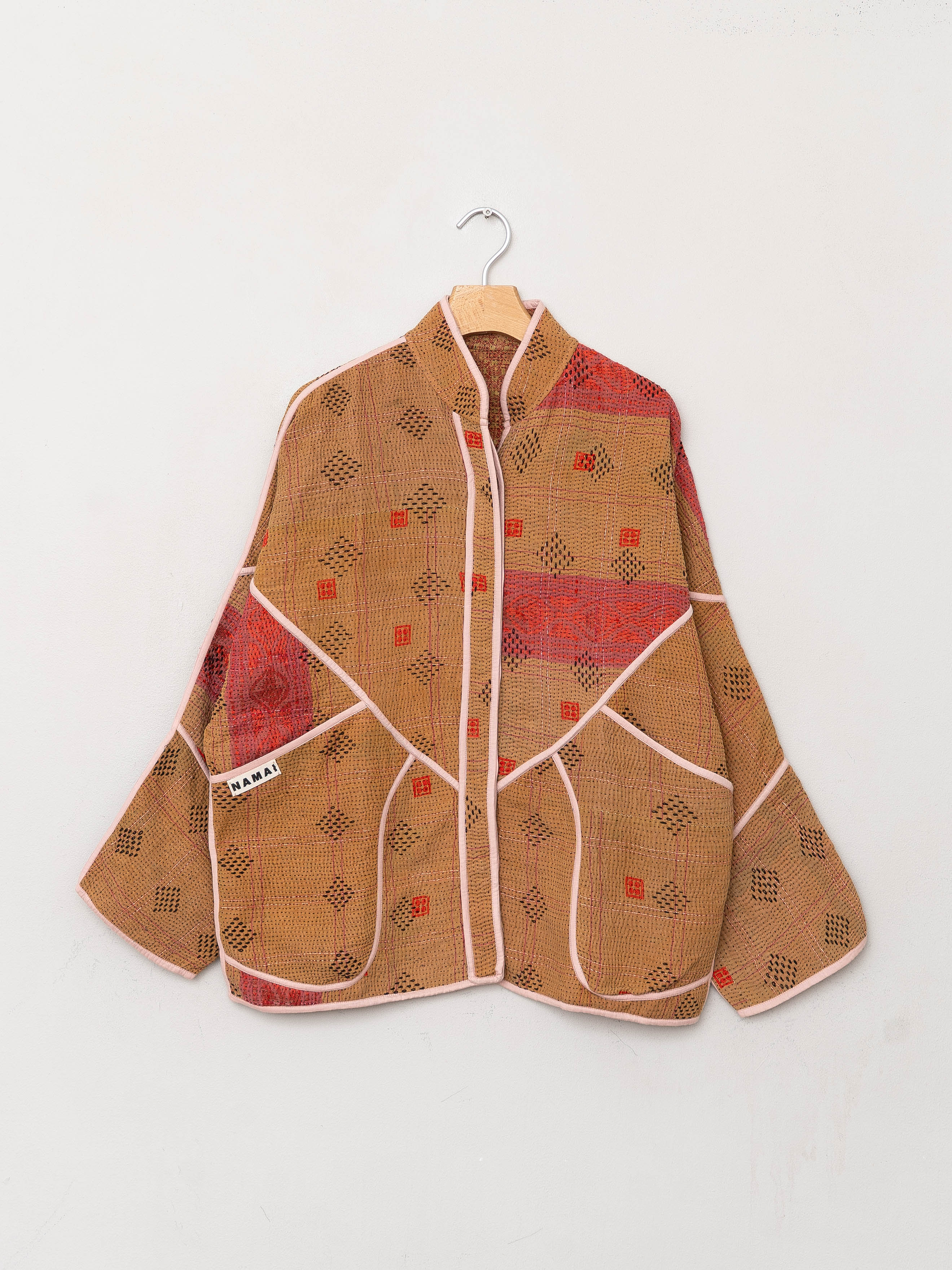 The Ladhiya Quilted Patchwork Kantha Jacket