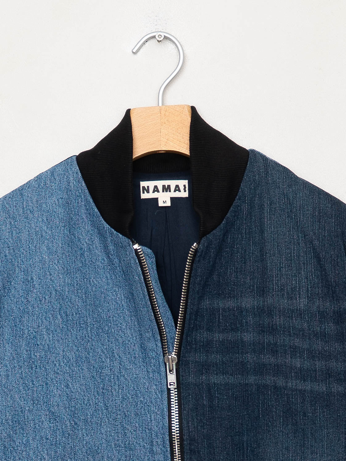 The Veda Denim Bomber Jacket - Medium