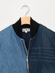The Veda Denim Bomber Jacket - Medium