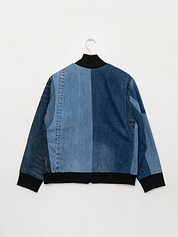 The Veda Denim Bomber Jacket - Medium