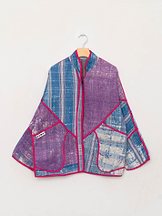 The Ladhiya Quilted Patchwork Kantha Jacket