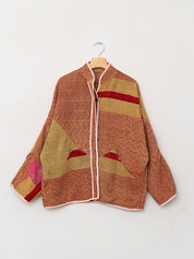 The Ladhiya Quilted Patchwork Kantha Jacket