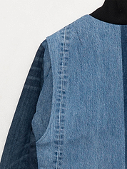 The Veda Denim Bomber Jacket - Medium