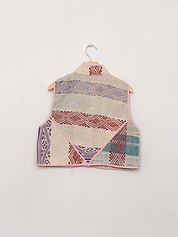 The Kaira Quilted Patchwork Kantha Vest