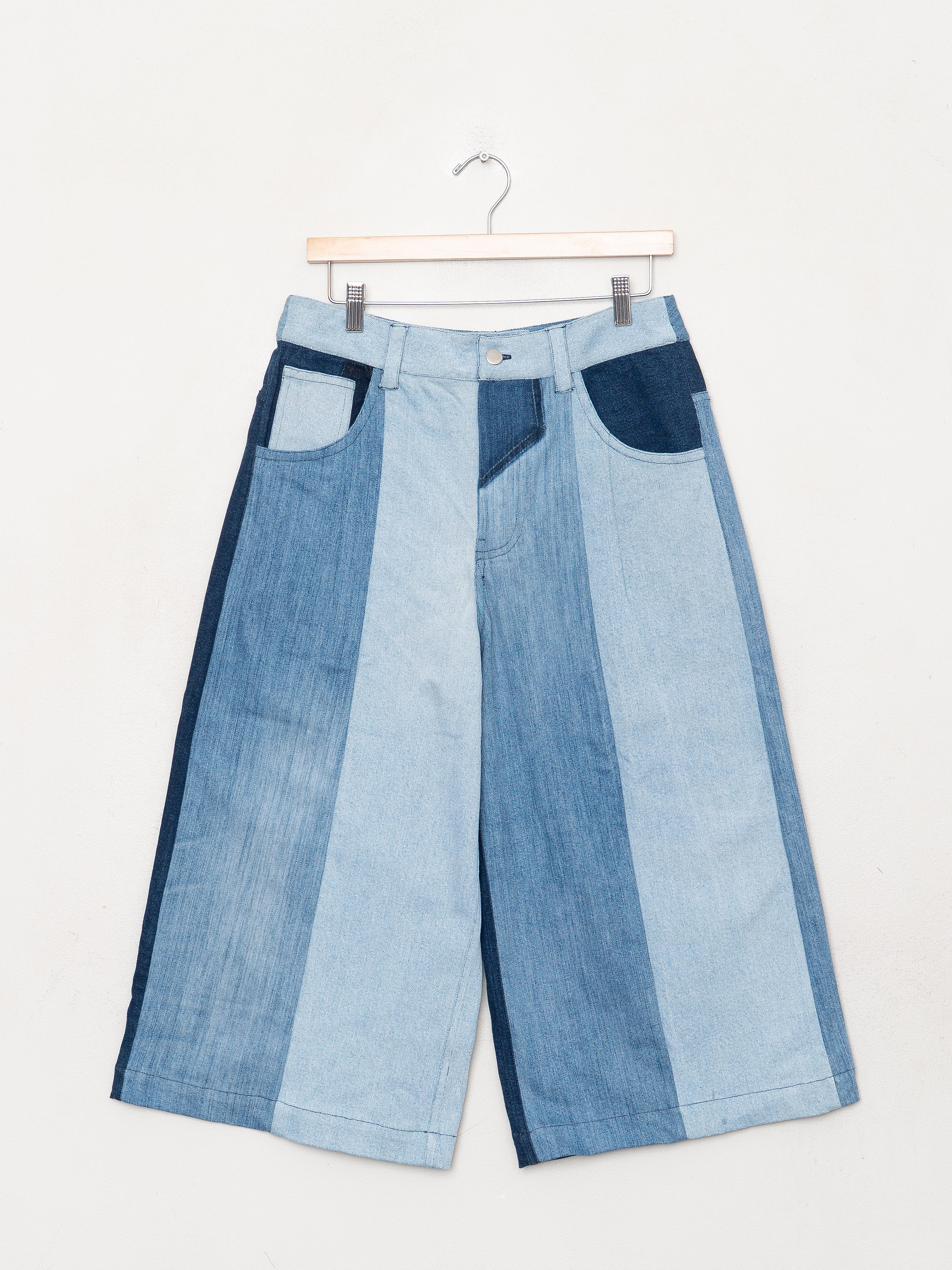 The Bindu Denim Bermuda Culotte Pant - Medium