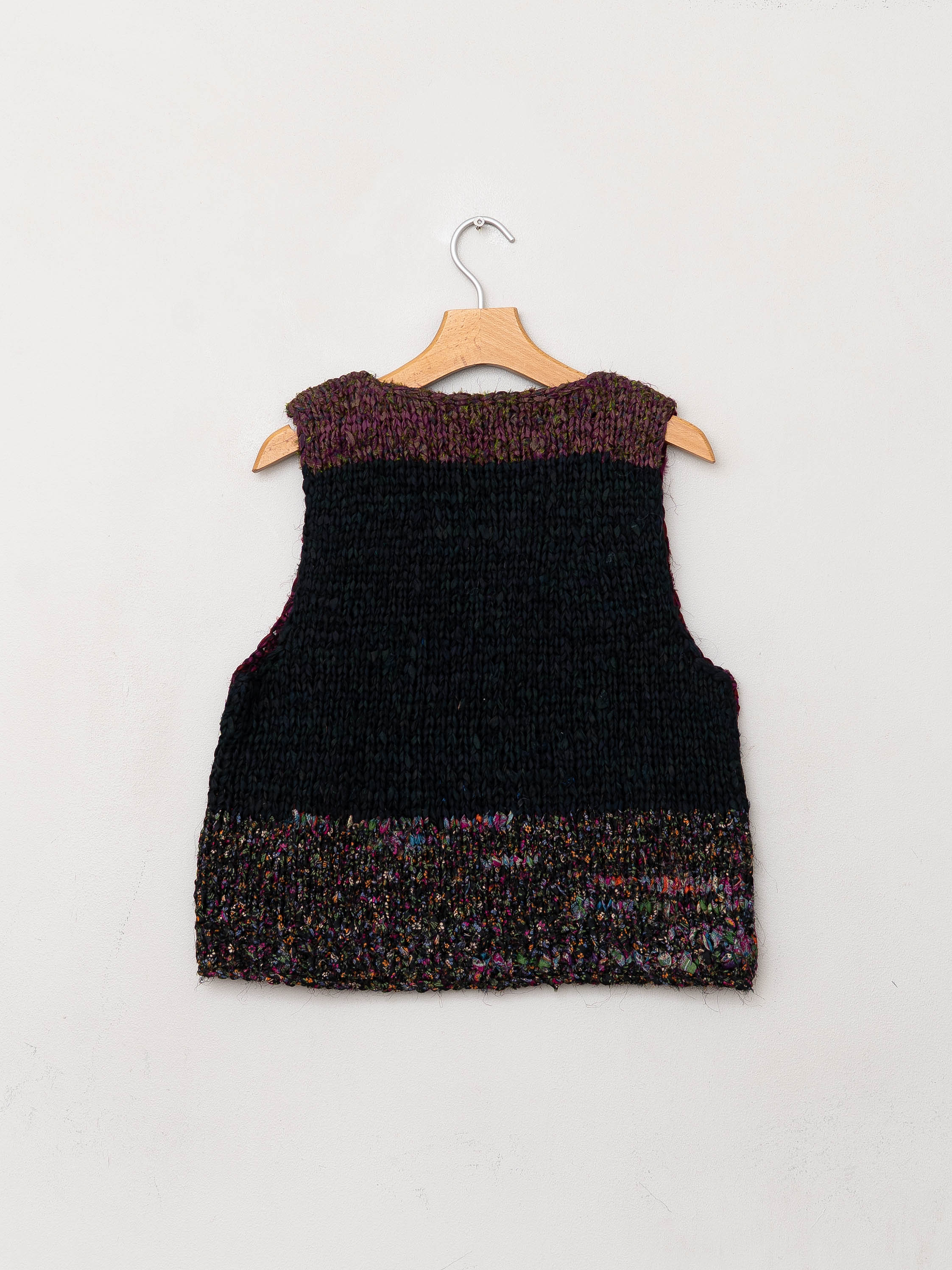 The Vishnu Knitted Vest - Small - Recycled Silk