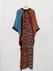 The Simmy Long Dress  - One Size - Upcycled Silk