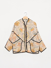 The Ladhiya Quilted Suzani Kantha Jacket