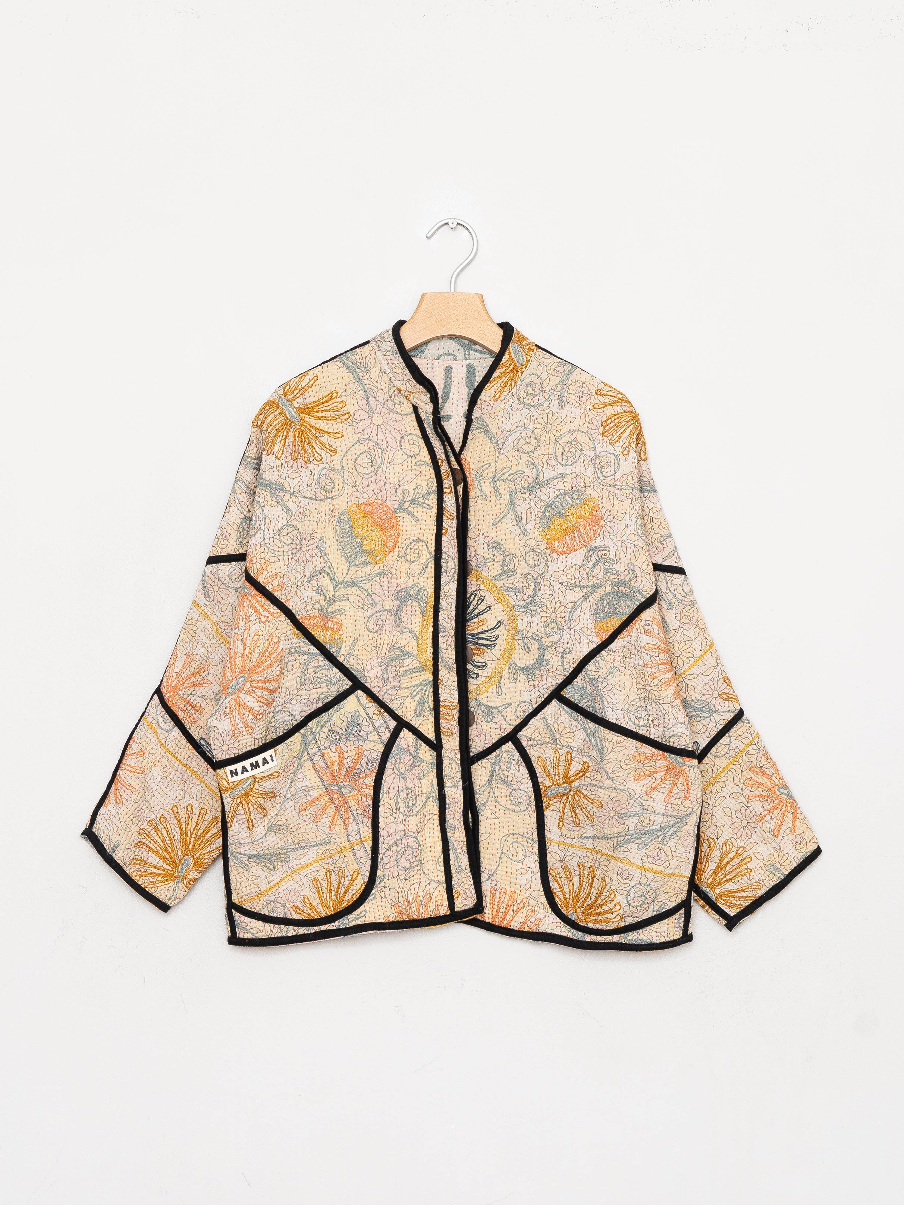 The Ladhiya Quilted Suzani Kantha Jacket