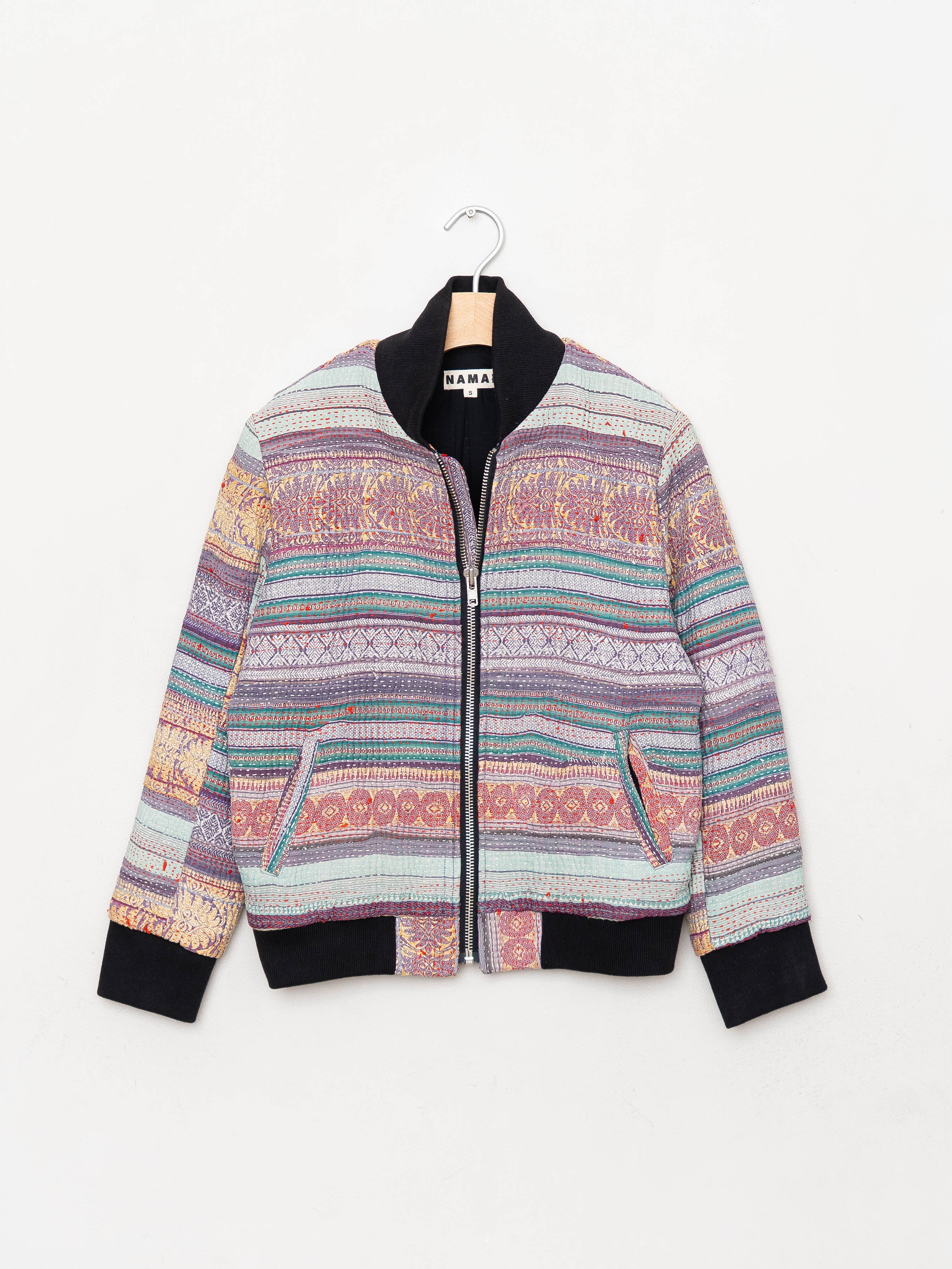 The Veda Quilted One-of-a-Kind Bomber Jacket - Small