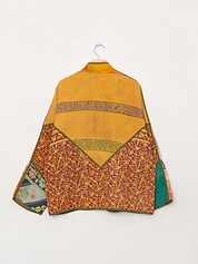 The Ladhiya Quilted Patchwork Kantha Jacket