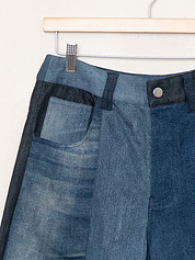 The Bindu Denim Bermuda Culotte Pant - Small
