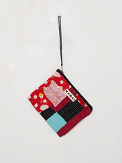 The Biju Vintage Kantha Quilted Zipper Pouch