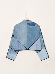 The Kaira Cropped Denim Jacket - Small