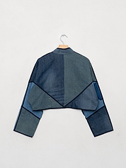 The Kaira Cropped Denim Jacket - Medium