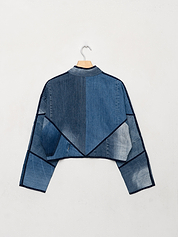 The Kaira Cropped Denim Jacket - Small