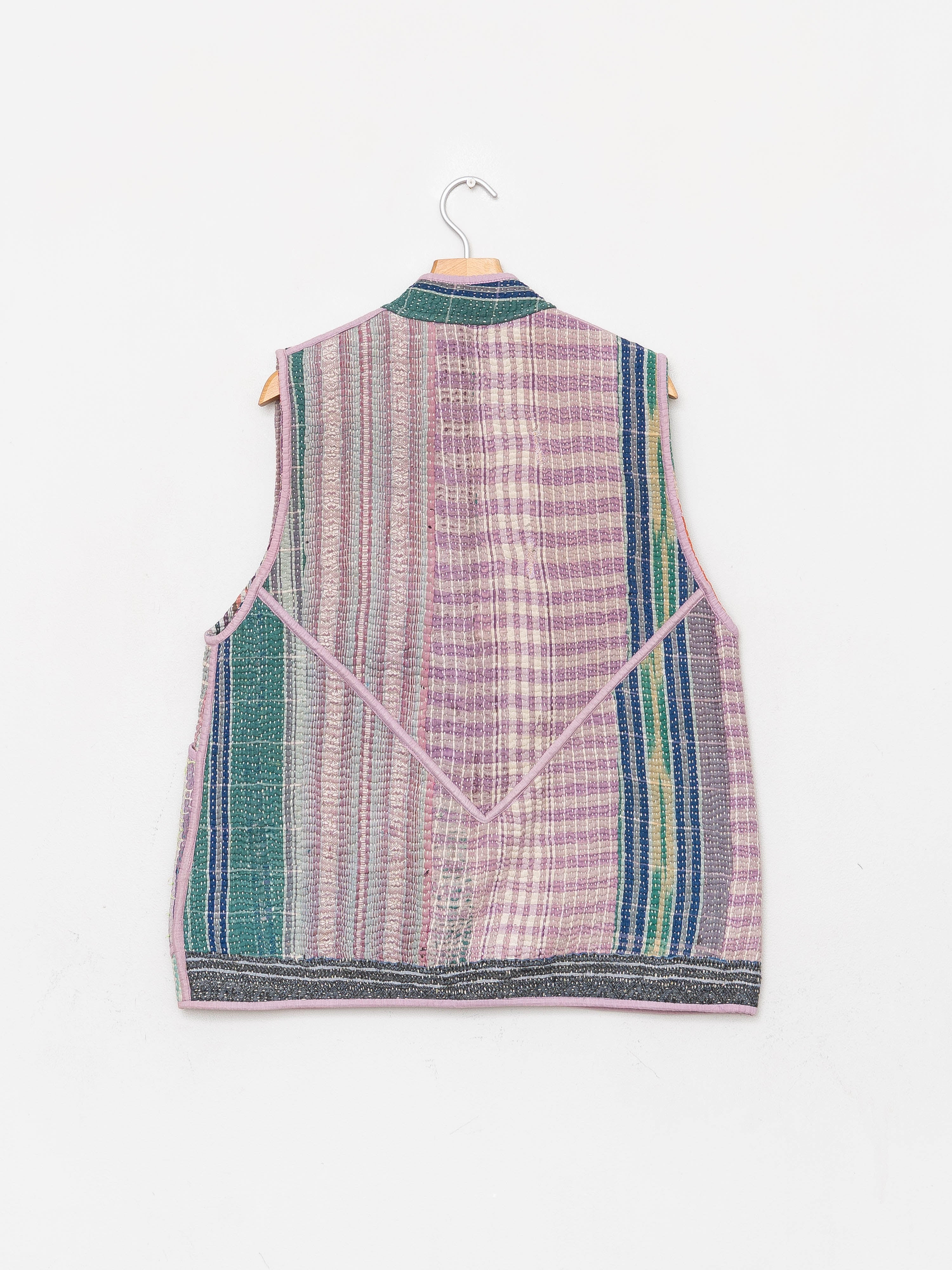 The Ladhiya Quilted Patchwork Kantha Vest