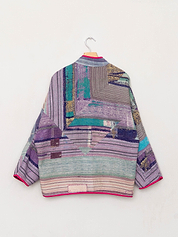 The Ladhiya Quilted Patchwork Kantha Jacket