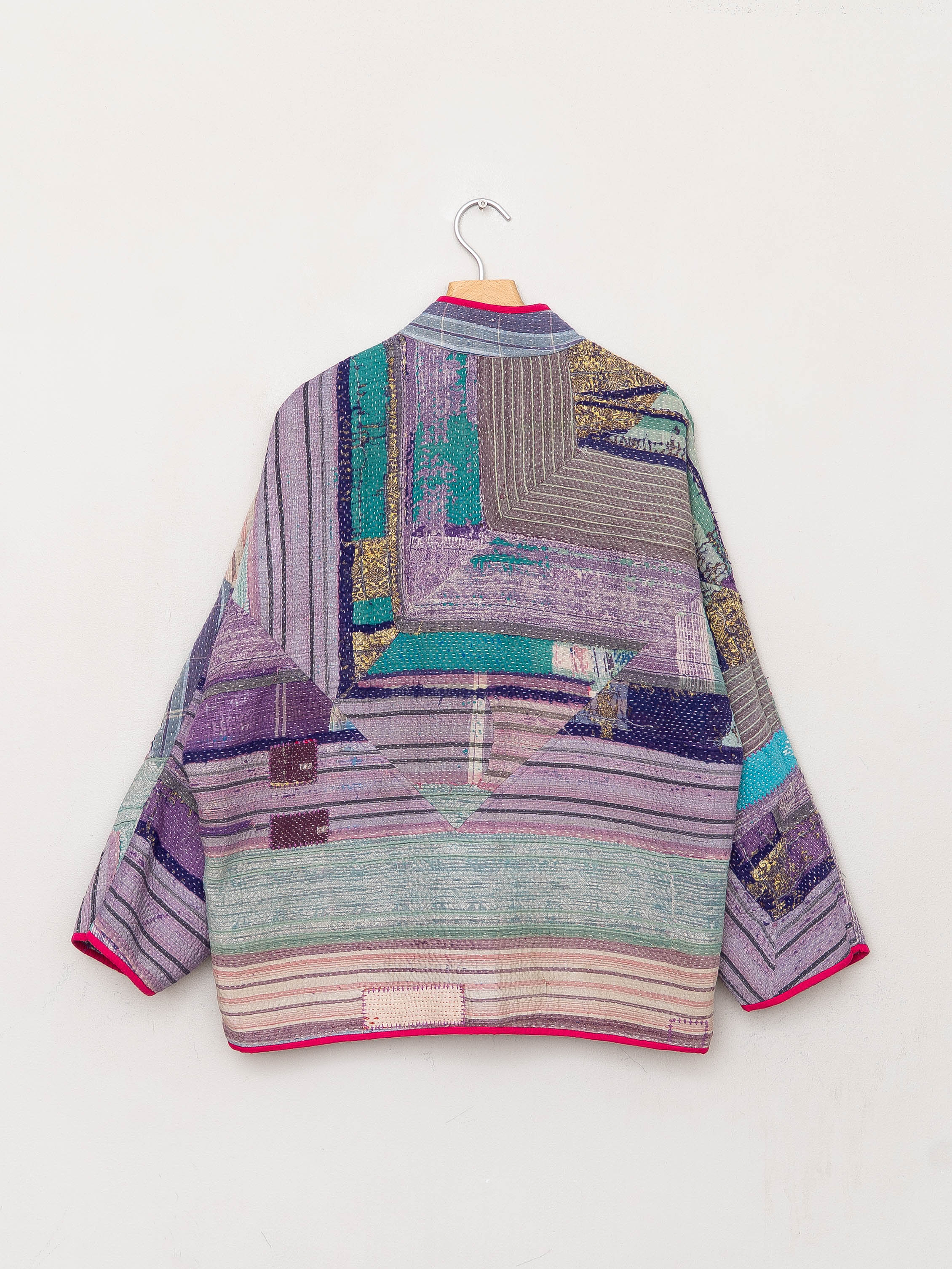 The Ladhiya Quilted Patchwork Kantha Jacket