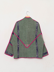 The Ladhiya Quilted Patchwork Kantha Jacket