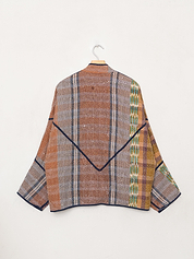 The Ladhiya Quilted Patchwork Kantha Jacket