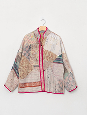 The Ladhiya Quilted Patchwork Kantha Jacket