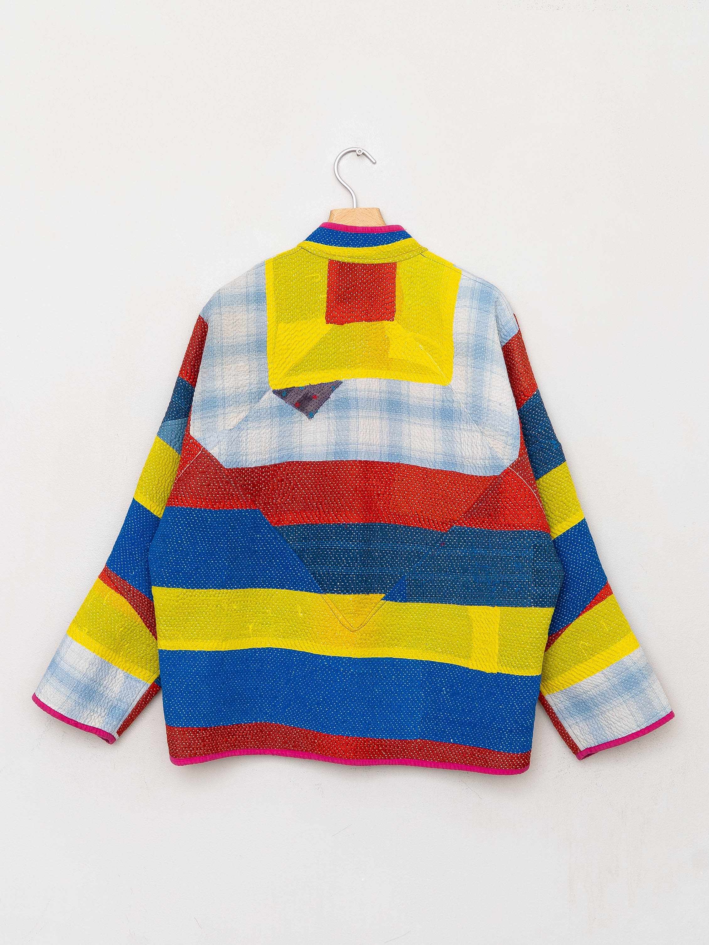 The Ladhiya Quilted Patchwork Kantha Jacket