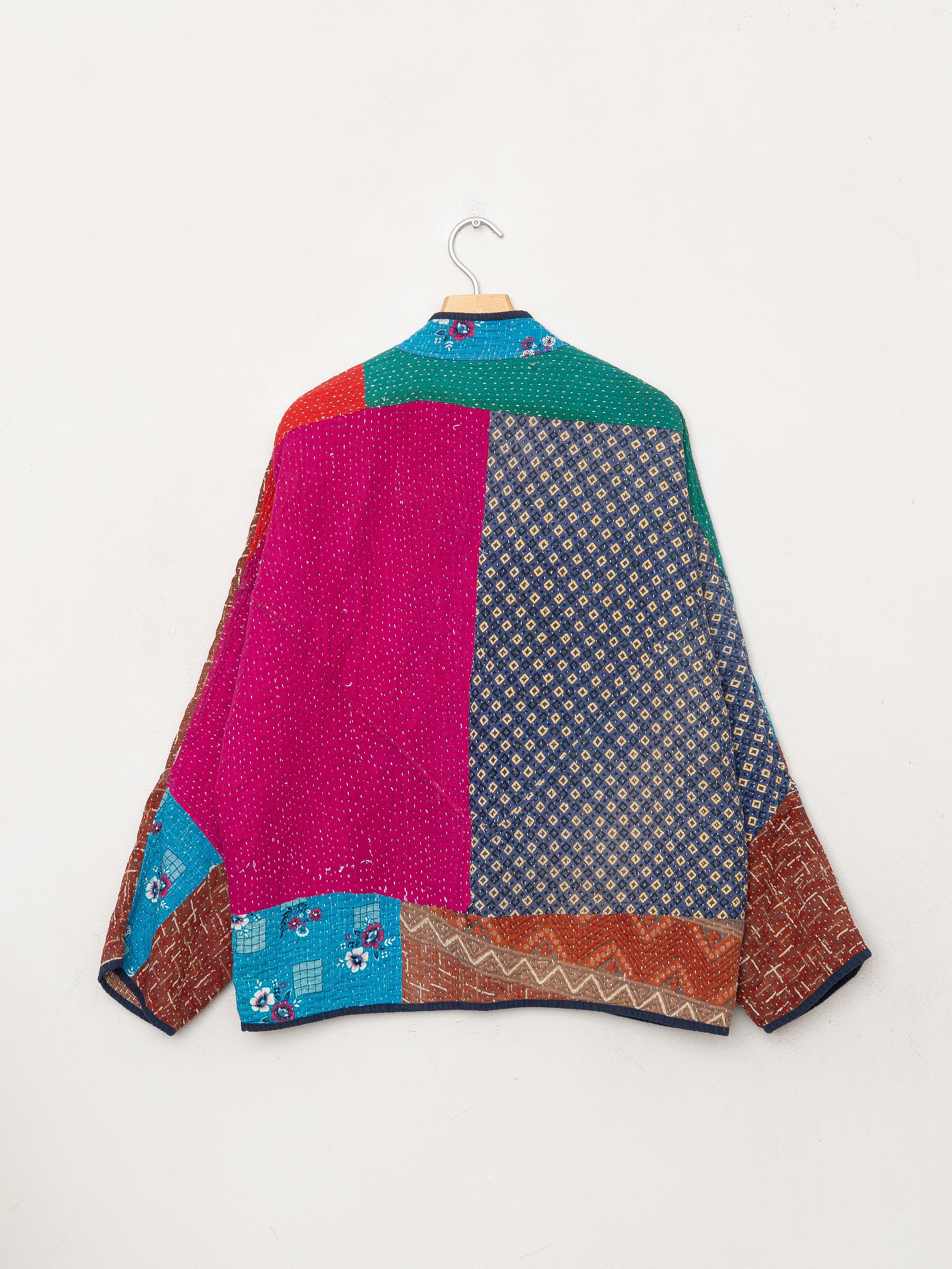 The Ladhiya Quilted Patchwork Kantha Jacket