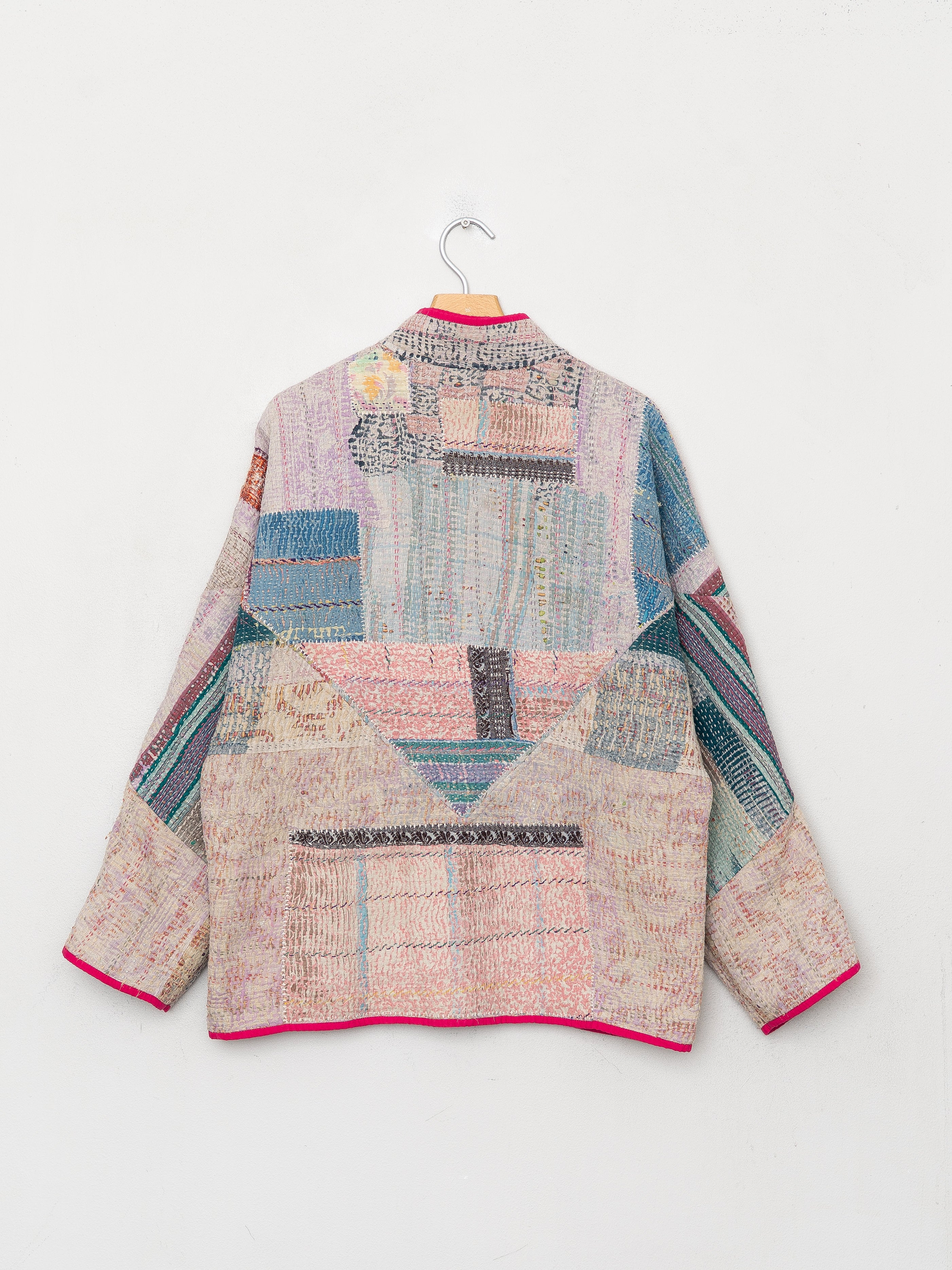 The Ladhiya Quilted Patchwork Kantha Jacket