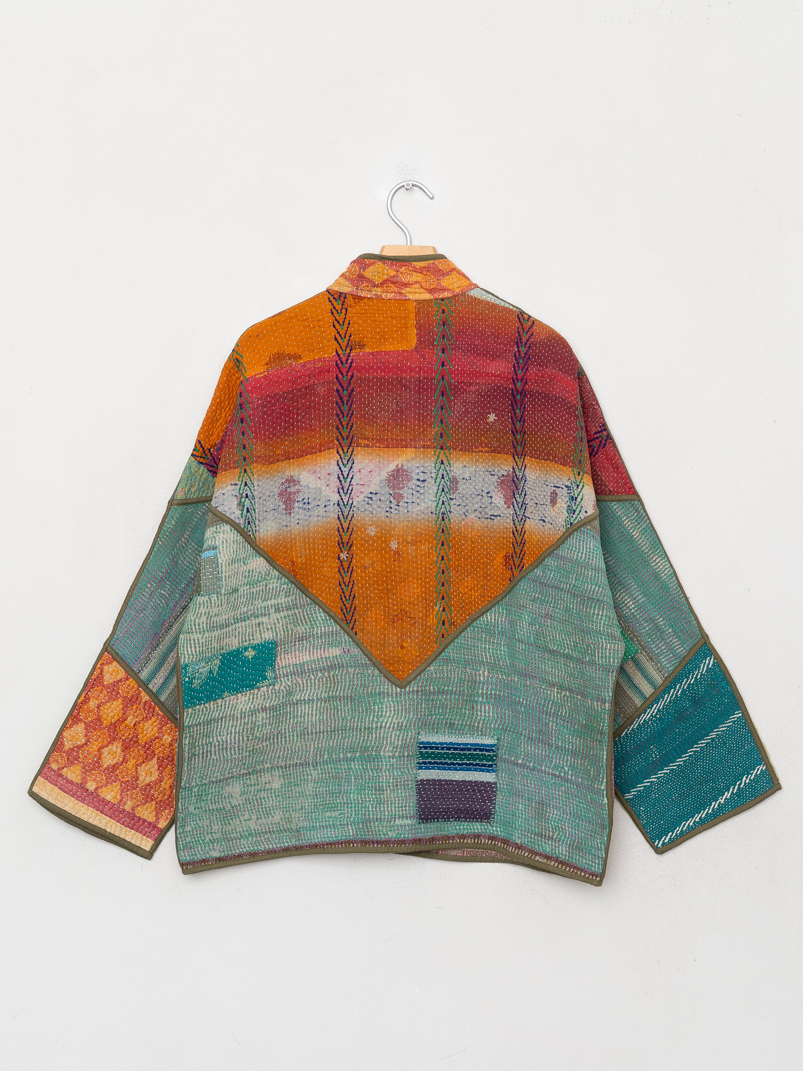 The Ladhiya Quilted Patchwork Kantha Jacket