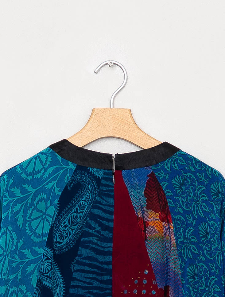 The Simmy Long Dress  - One Size - Upcycled Silk