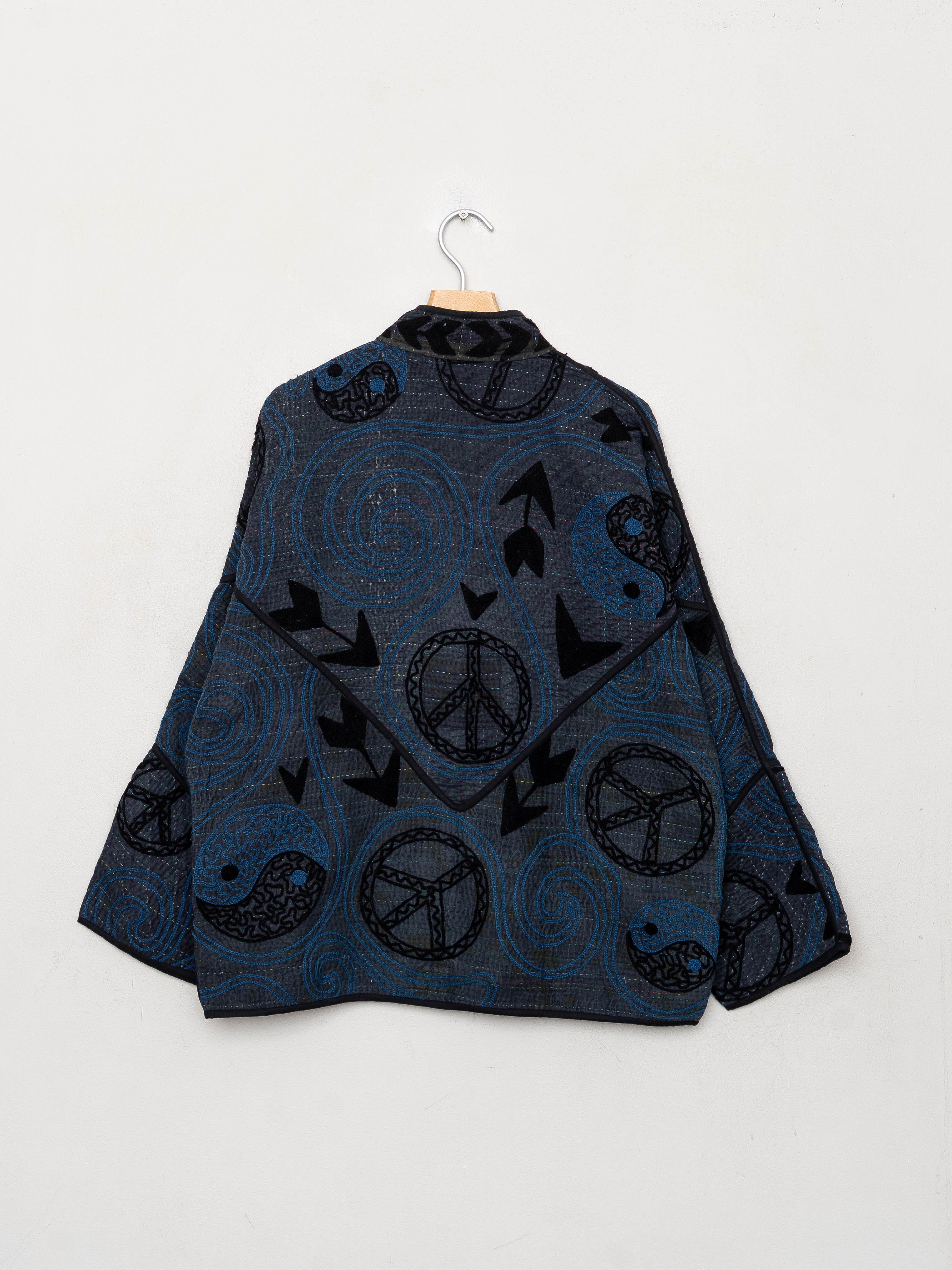 The Ladhiya Quilted Suzani Kantha Jacket