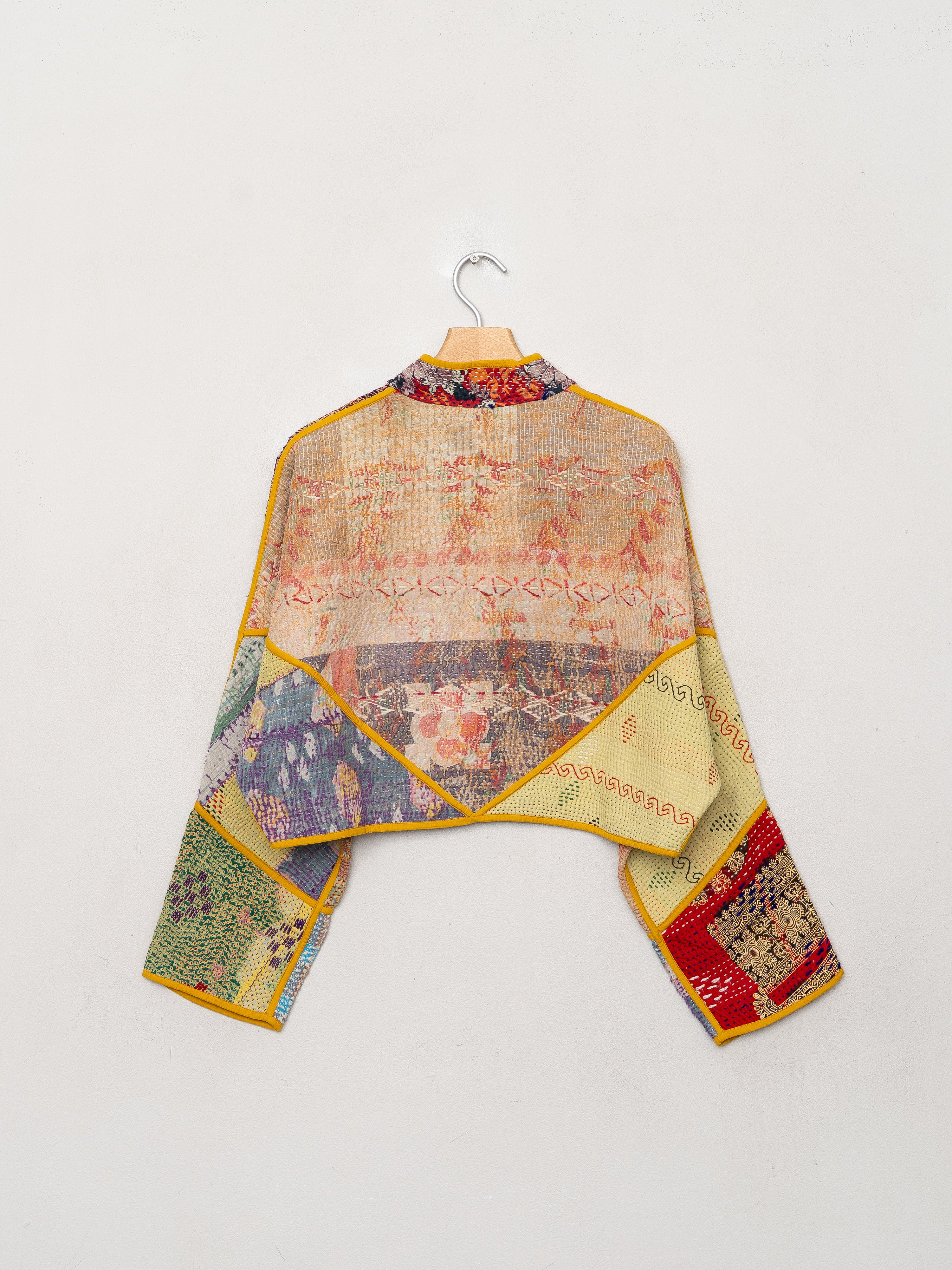 The Kaira Cropped Quilted Patchwork Kantha Jacket Wholesale