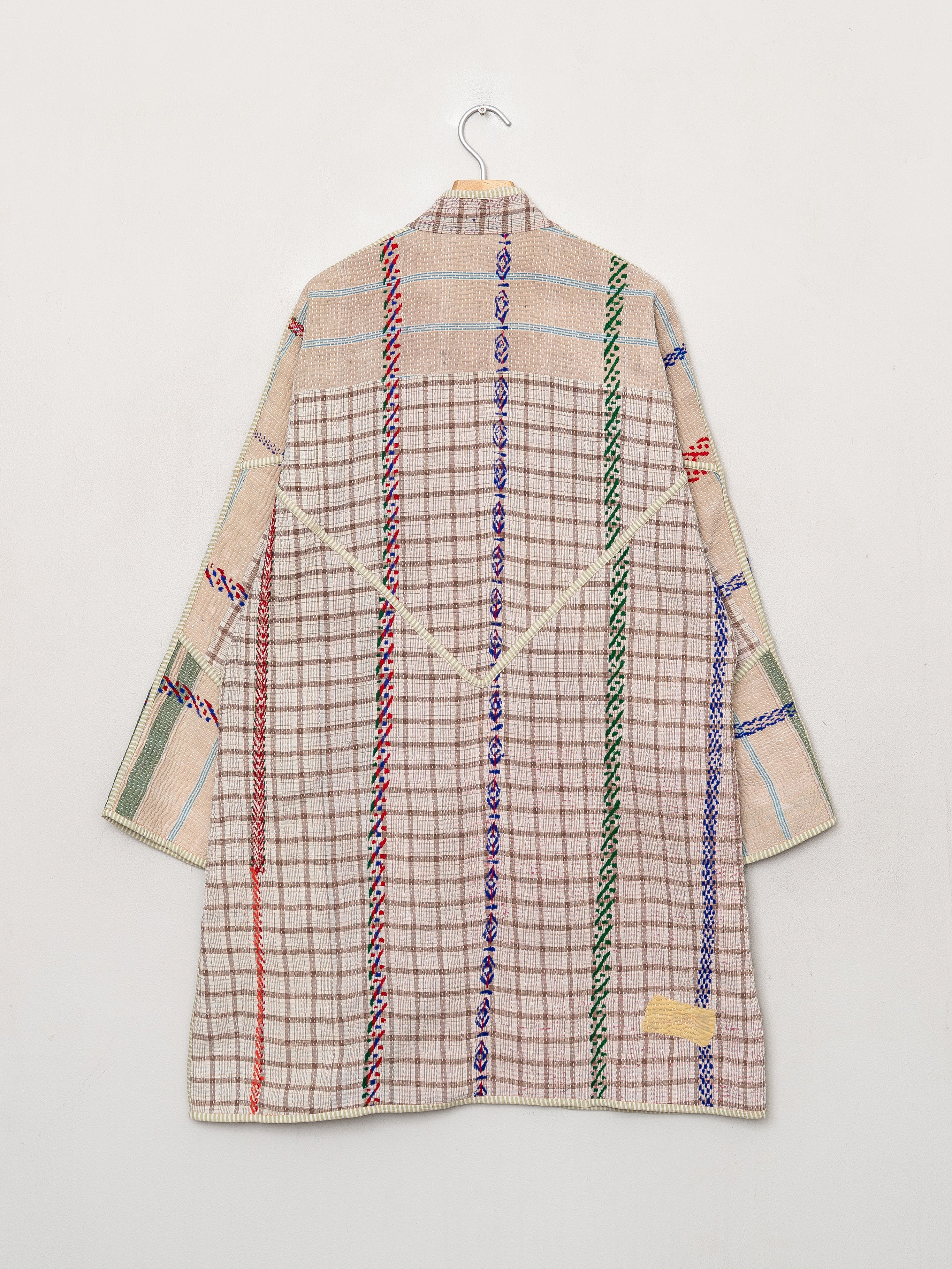 The Sai Quilted Patchwork Kantha Coat