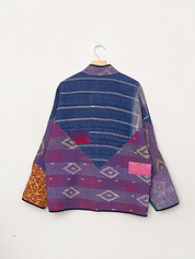 The Ladhiya Quilted Patchwork Kantha Jacket