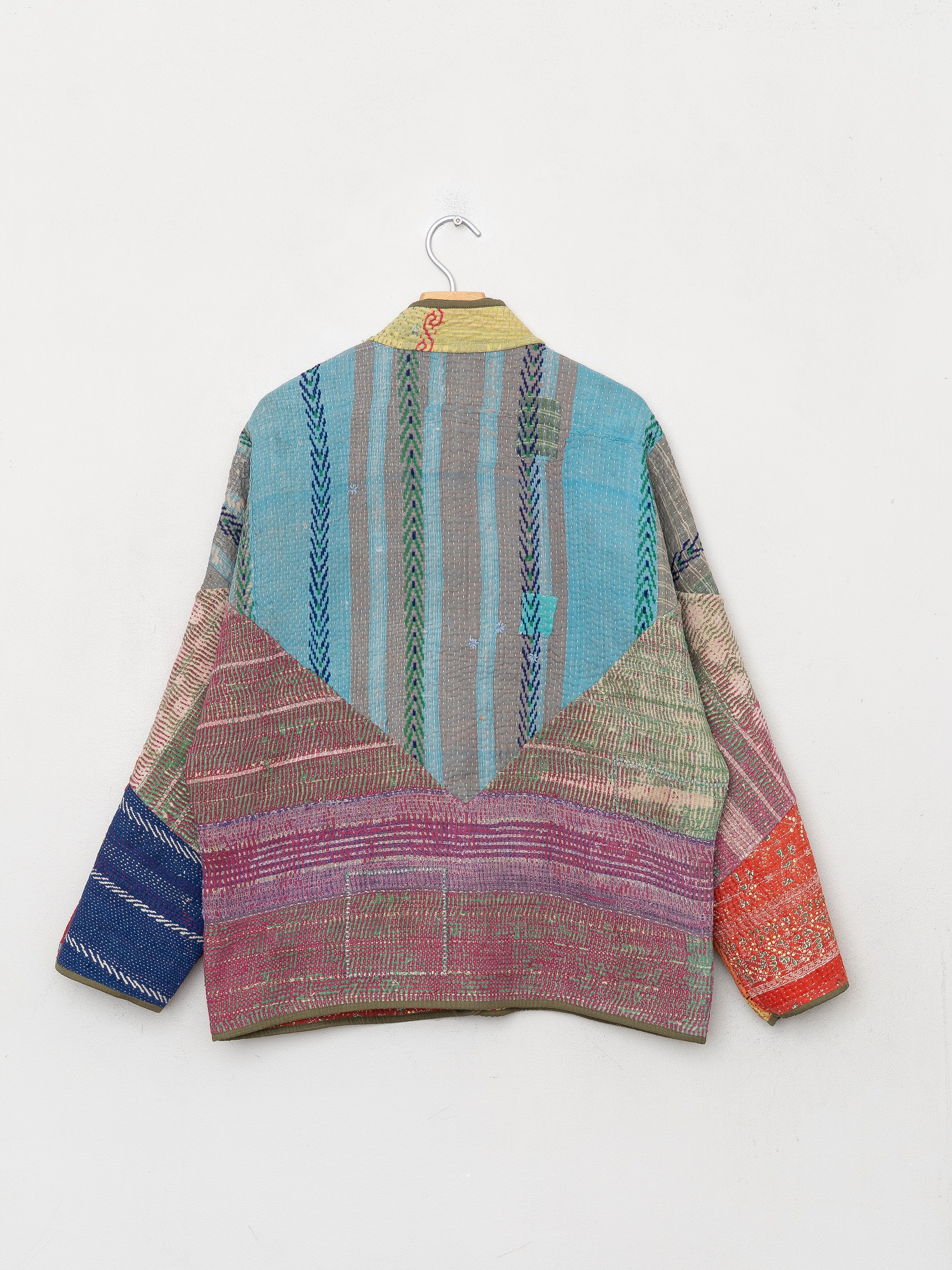 The Ladhiya Quilted Patchwork Kantha Jacket