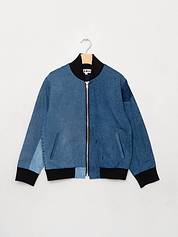 The Veda Denim Bomber Jacket - Small