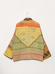The Ladhiya Quilted Patchwork Kantha Jacket