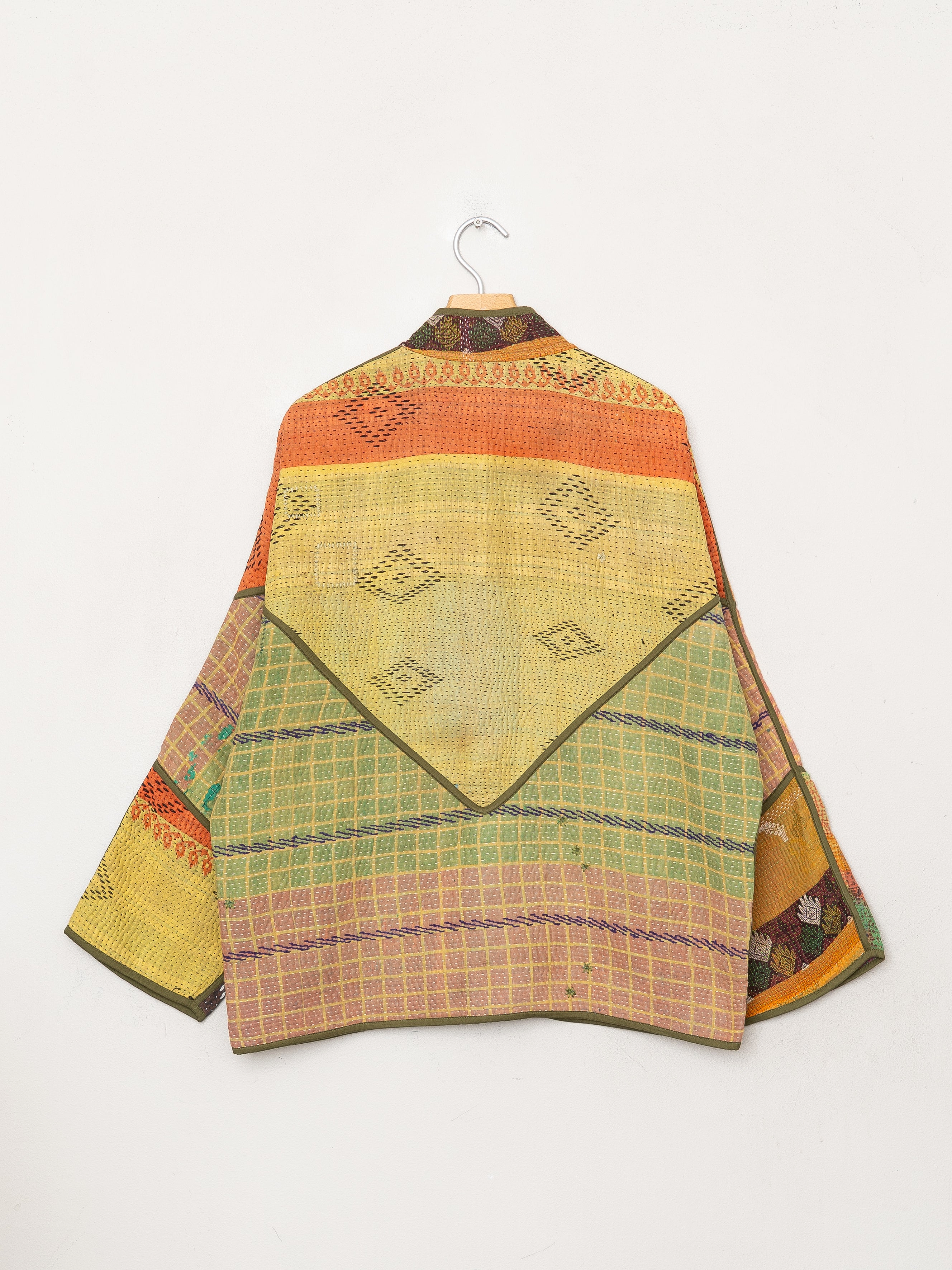 The Ladhiya Quilted Patchwork Kantha Jacket