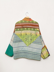 The Ladhiya Quilted Patchwork Kantha Jacket