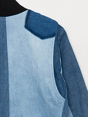 The Veda Denim Bomber Jacket - Small