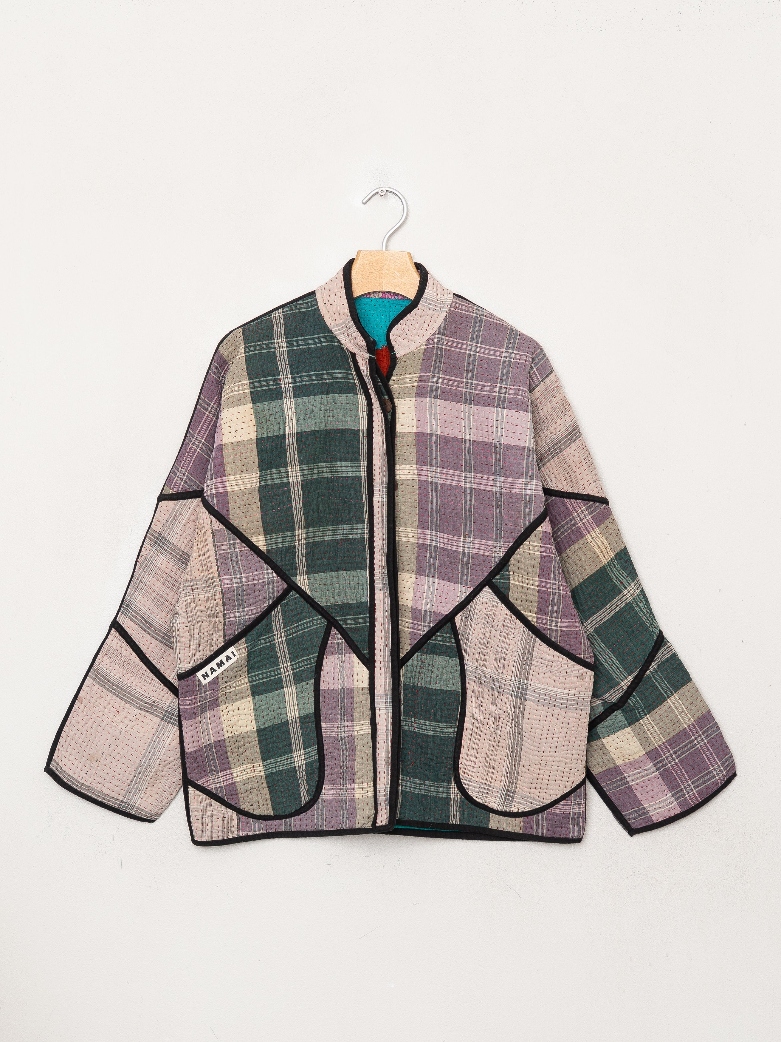 The Ladhiya Quilted Patchwork Kantha Jacket